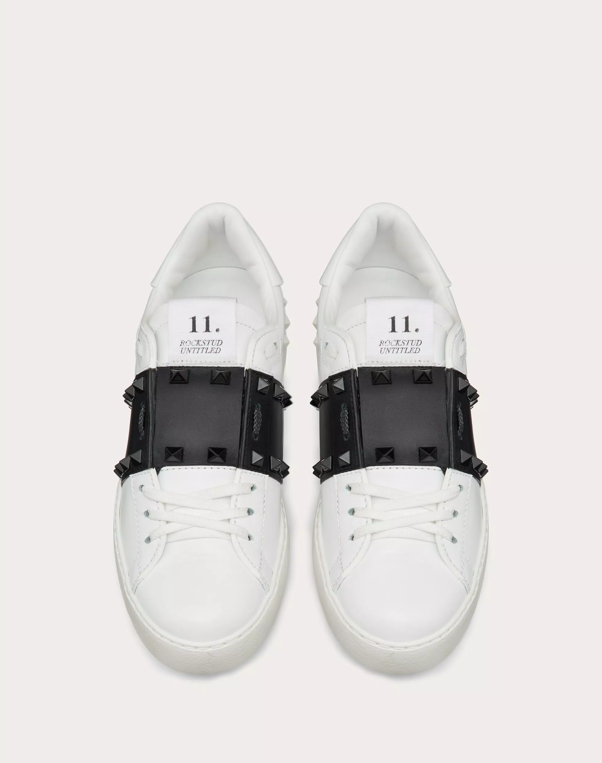 ROCKSTUD UNTITLED SNEAKER IN CALFSKIN LEATHER WITH TONAL STUDS